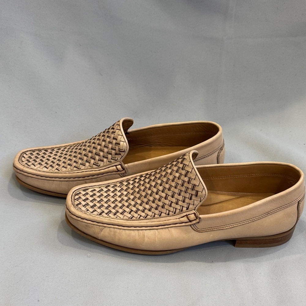 Donald J Pliner Men’s Woven Leather Slip-On Loafers – Size 10 - Picture 4 of 9